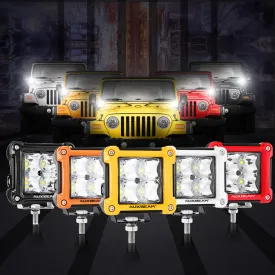 3 Inch 40W LED Pods Light Spot/Flood Multicolor frame with wiring harness for SUV ATV UTV Trucks Pickup Boat