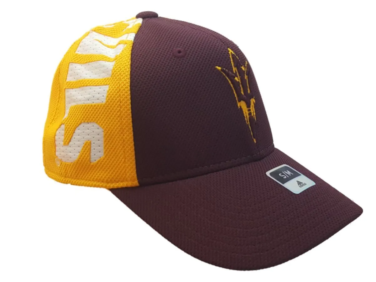 Arizona State Sun Devils Adidas FitMax 70 Team Color Structured Baseball Hat Cap