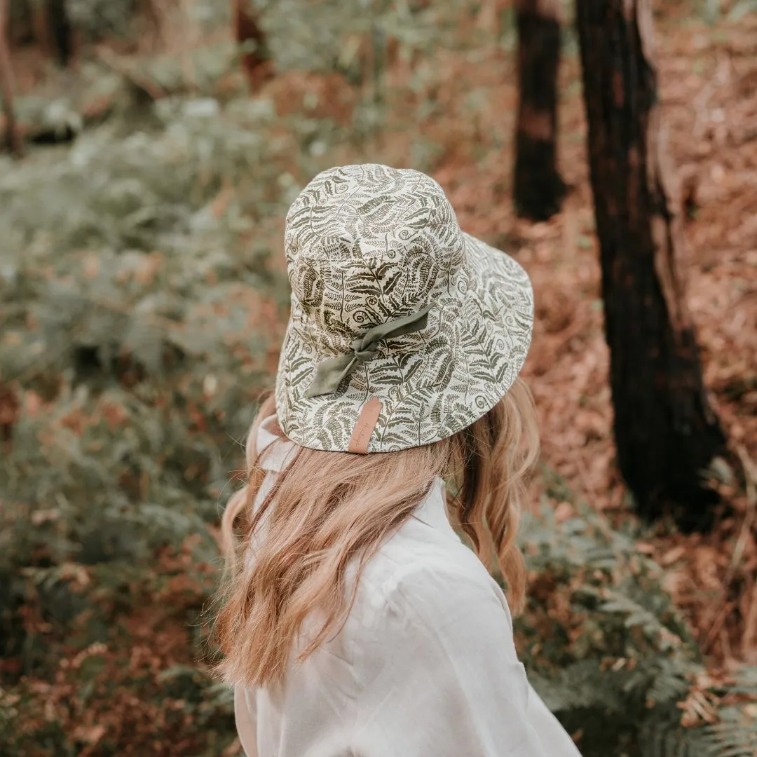 Bedhead Vacationer Reversible Adult Sun Hat - Fern / Moss