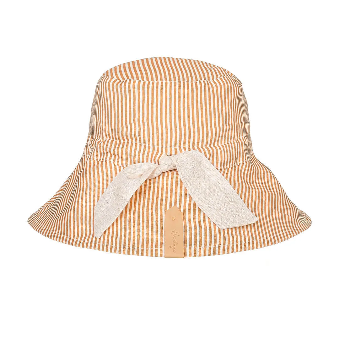 Bedhead Vacationer Reversible Adult Sun Hat - Frankie / Flax