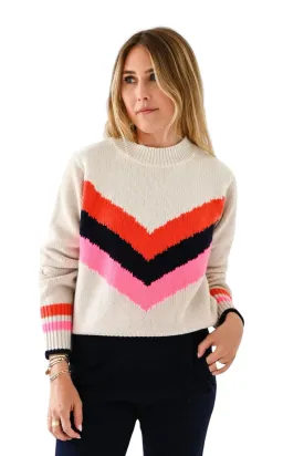 Cabin Sweater Chevron, Milky Way