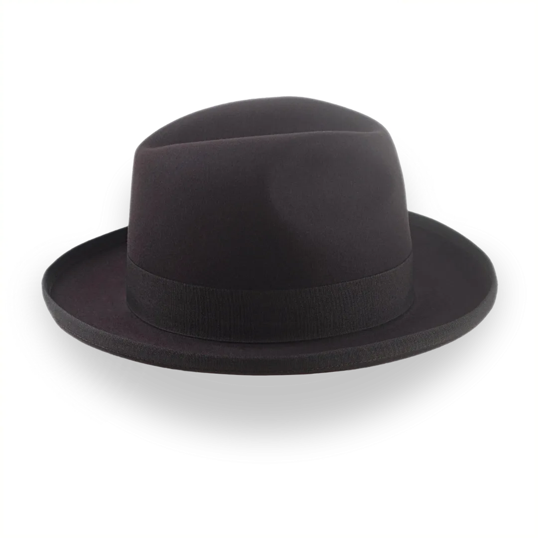 Chocolate Brown Homburg Hat Fedora | The Astir