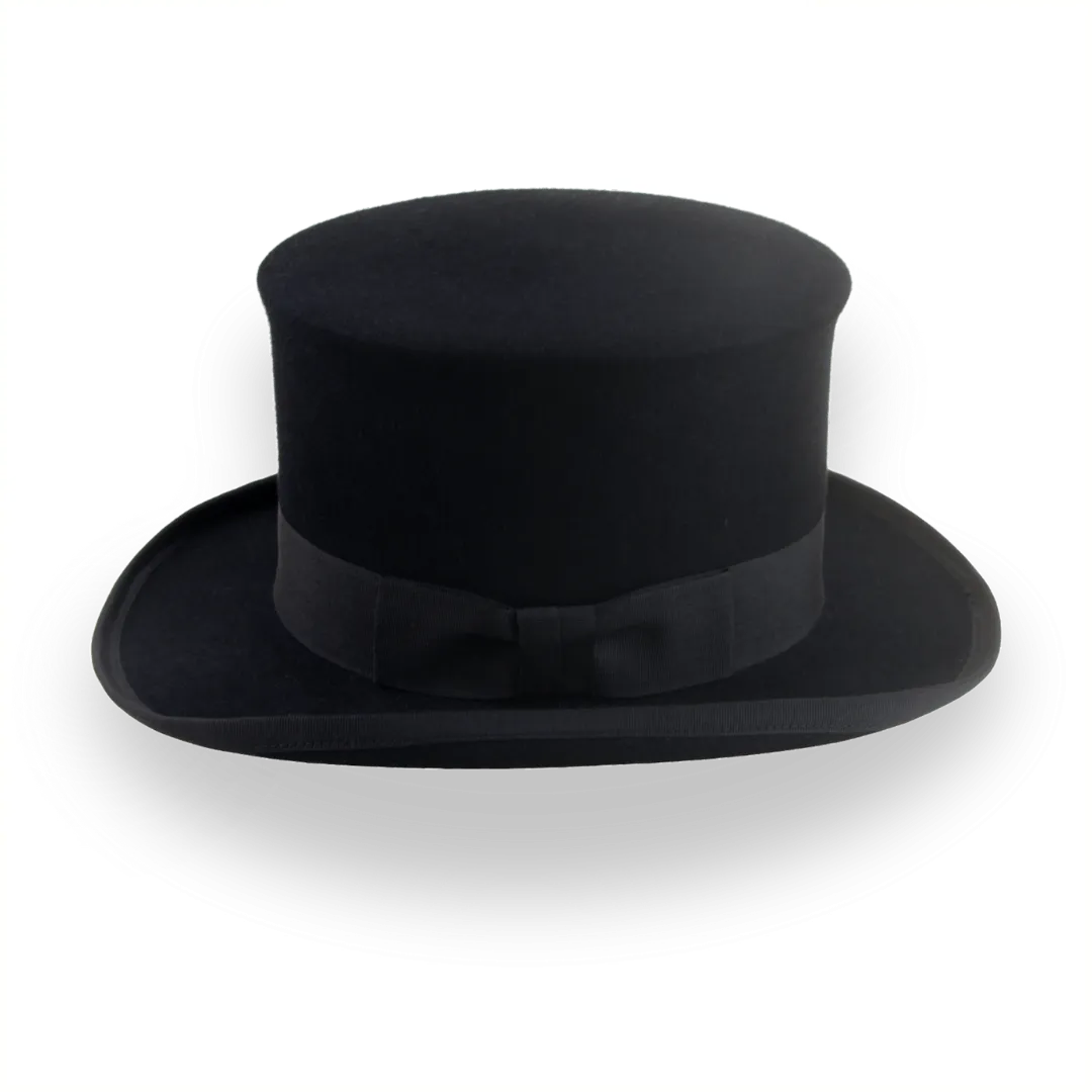 Classic Top Hat For Men in Black Fur Felt | The Victorian