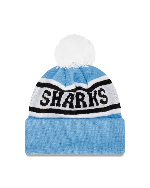 Cronulla Sutherland Sharks Beanie with Pom