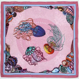 Dancing Jellyfish Pink Scarf