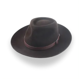 Exclusive Crown Outback Fedora Hat in Premium Fur Felt | The Magnet