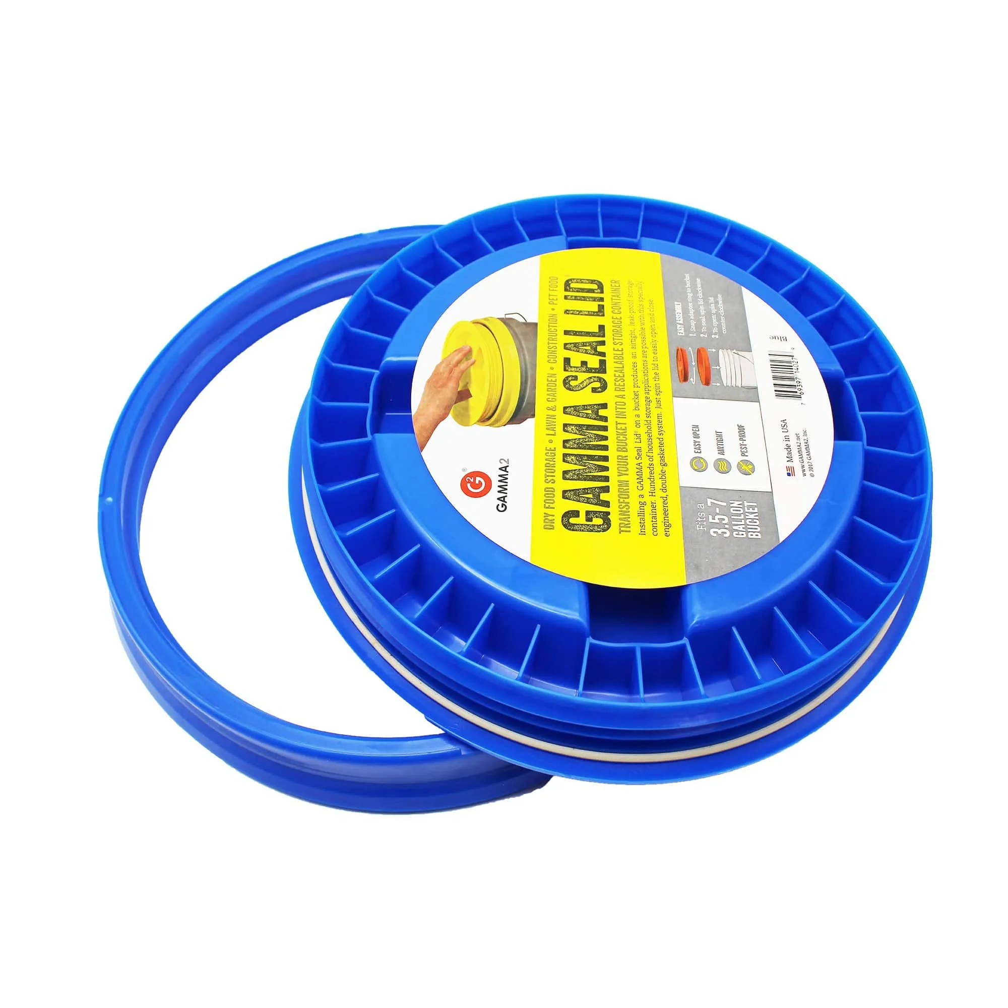 Gamma Seal Lid - Blue (3.5 to 7.9 Gallon Bucket)