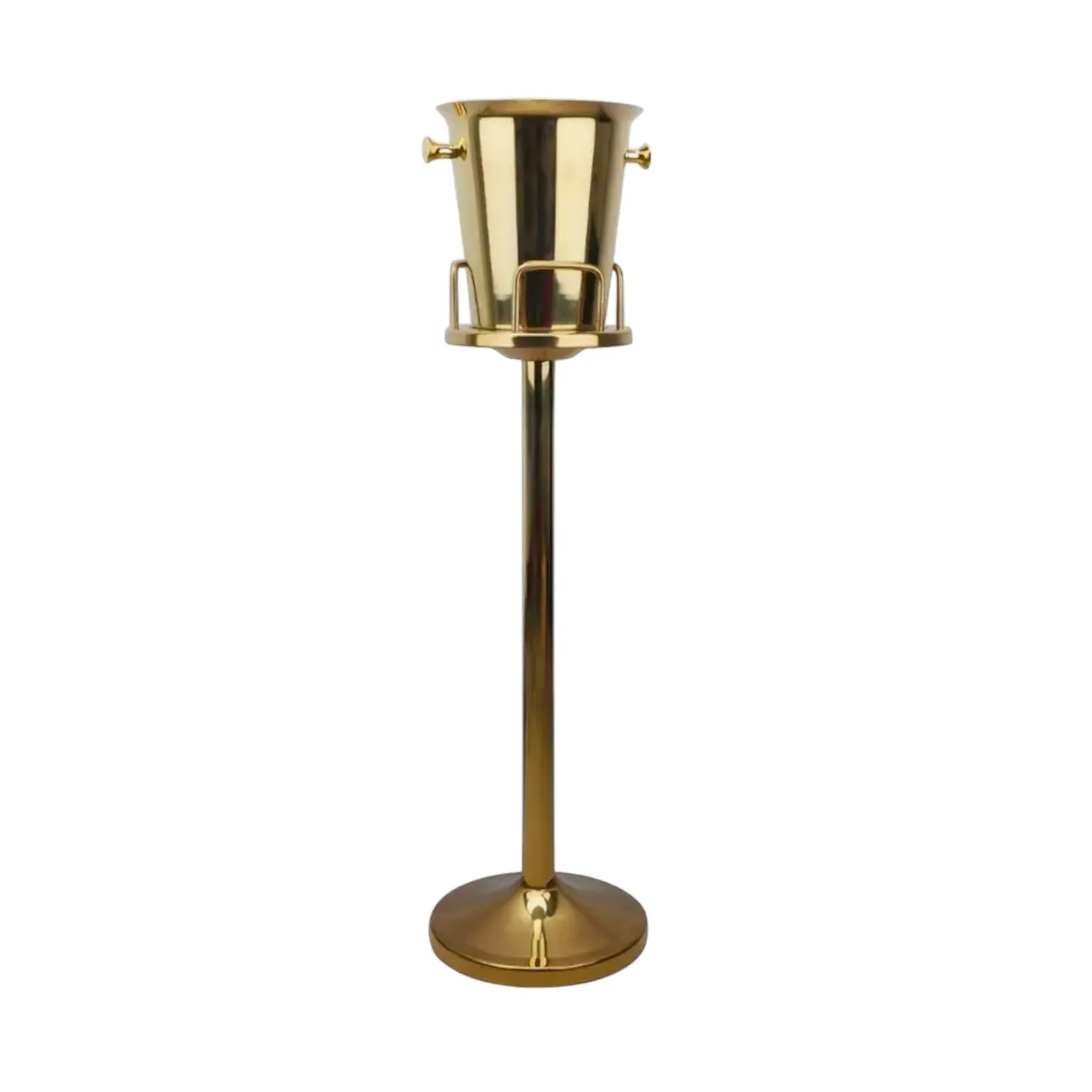 Gold Champagne Ice Bucket on Stand