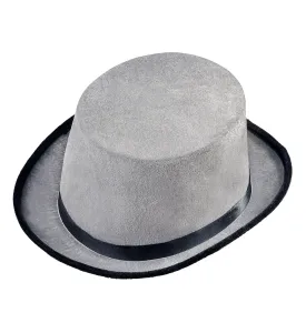 Grey Top Hat Velvet