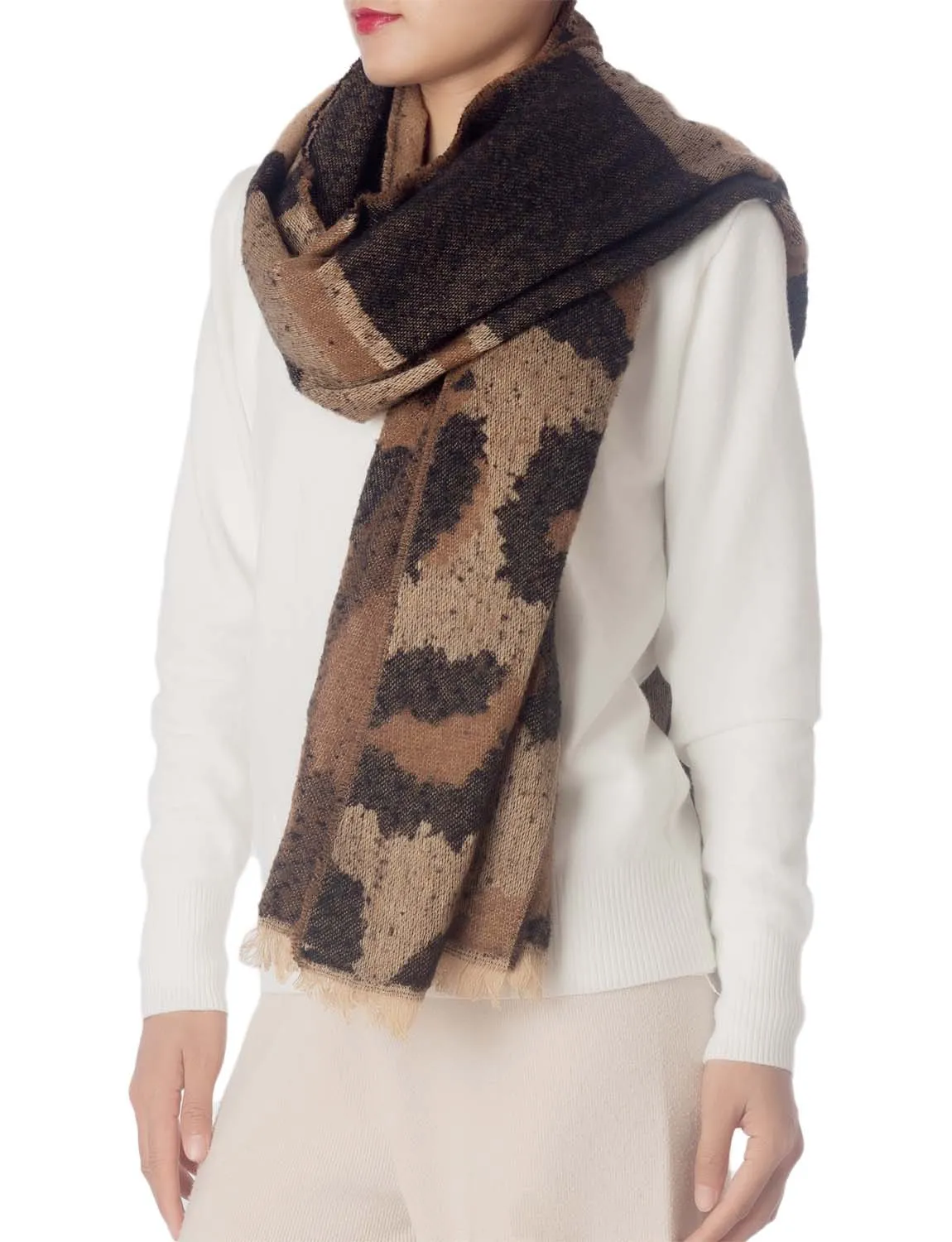 iB-iP Women's Large Wraps Leopard Prints Scarf