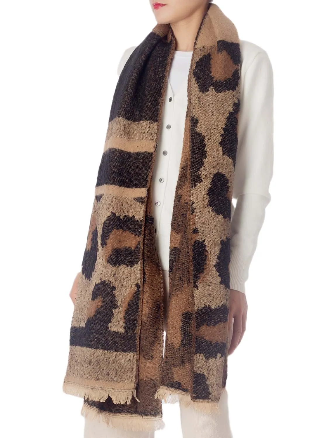 iB-iP Women's Large Wraps Leopard Prints Scarf