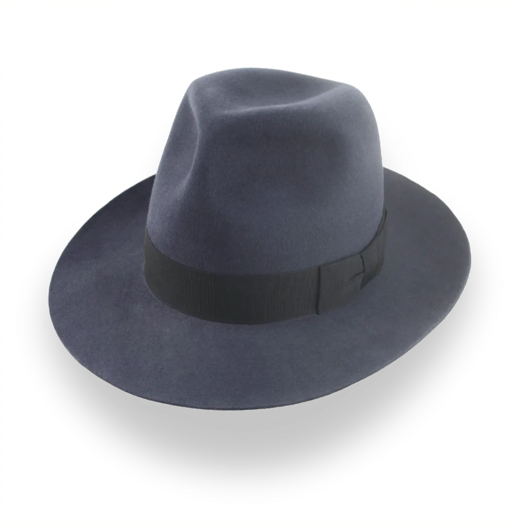 Indiana Jones Travel Poet Fedora in Dark Grey Fur Felt | The Pulsar