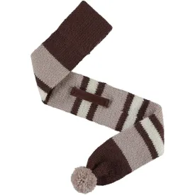 Knitted Argyle Dog Scarf by Baker & Bray - Cappuccino