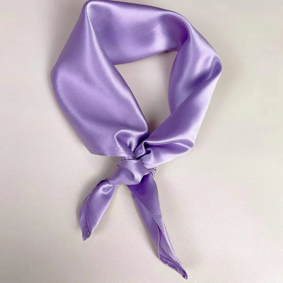 Large Silk Scarf Custom Wholesale for neck / head / hair - 90×90cm