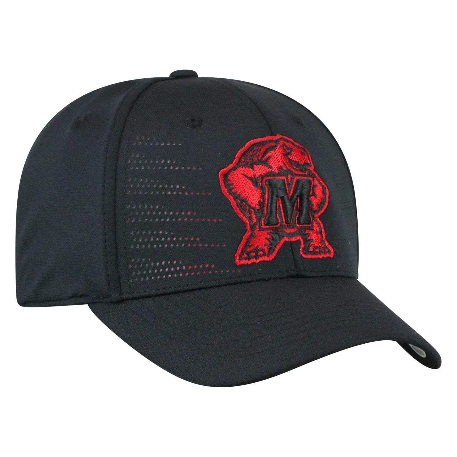 Maryland Terrapins TOW Black "Dazed" Structured Flexfit Hat Cap