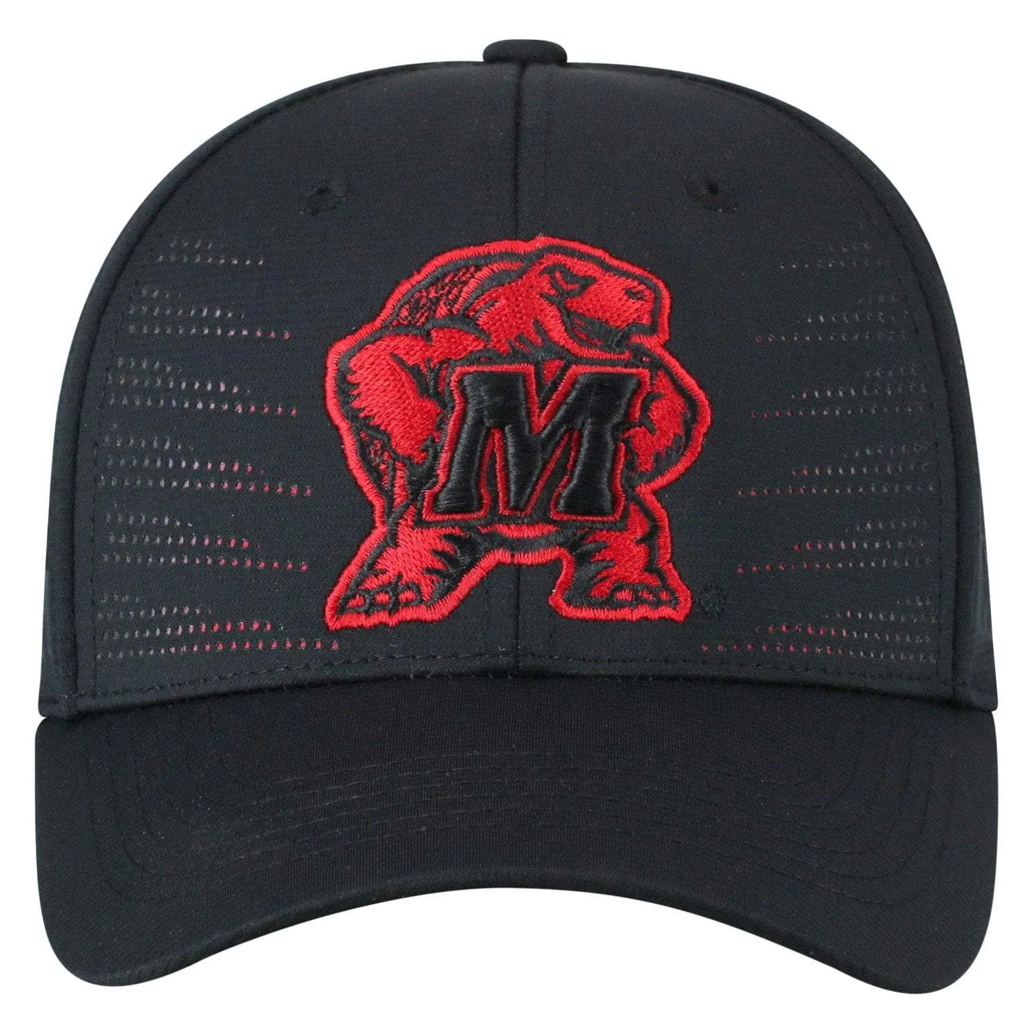 Maryland Terrapins TOW Black "Dazed" Structured Flexfit Hat Cap