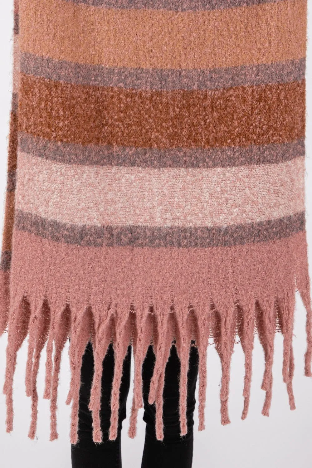 MS0389 Cierra Brushed Multi Color Stripe Scarf