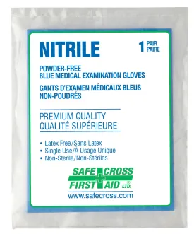 NITRILE MEDICAL EXAMINATION GLOVES - LARGE 2/PACK