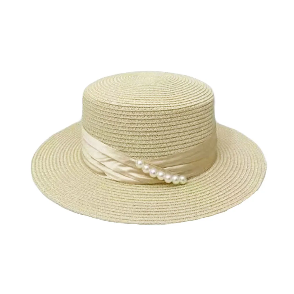 Paperstraw Mesh Fedora Panama Sun Summer Beach Hat Banded Boater Hat YZN0160