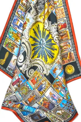 Tarot of Prague silk satin scarf