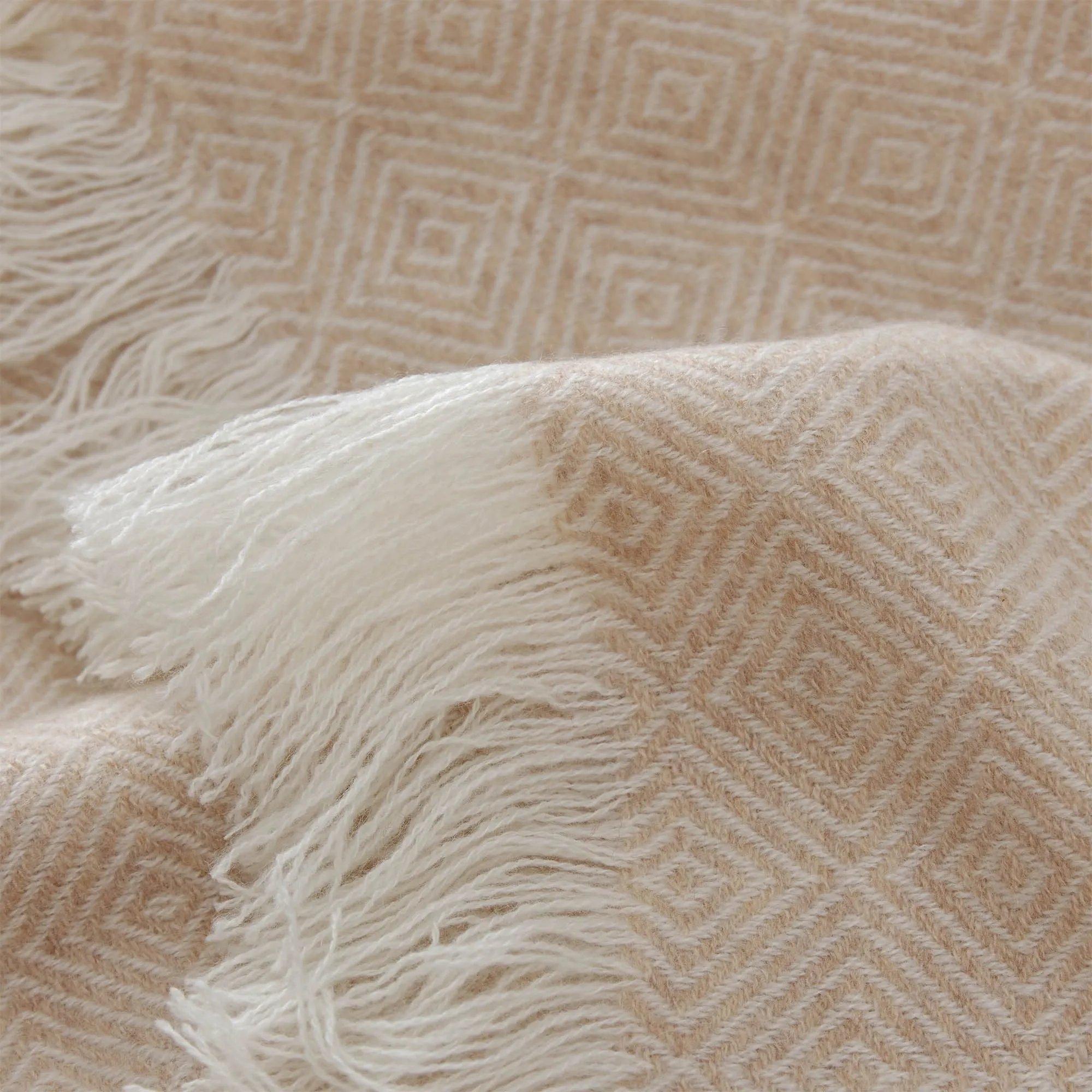 Uyuni Cashmere Blanket [Beige/Cream]