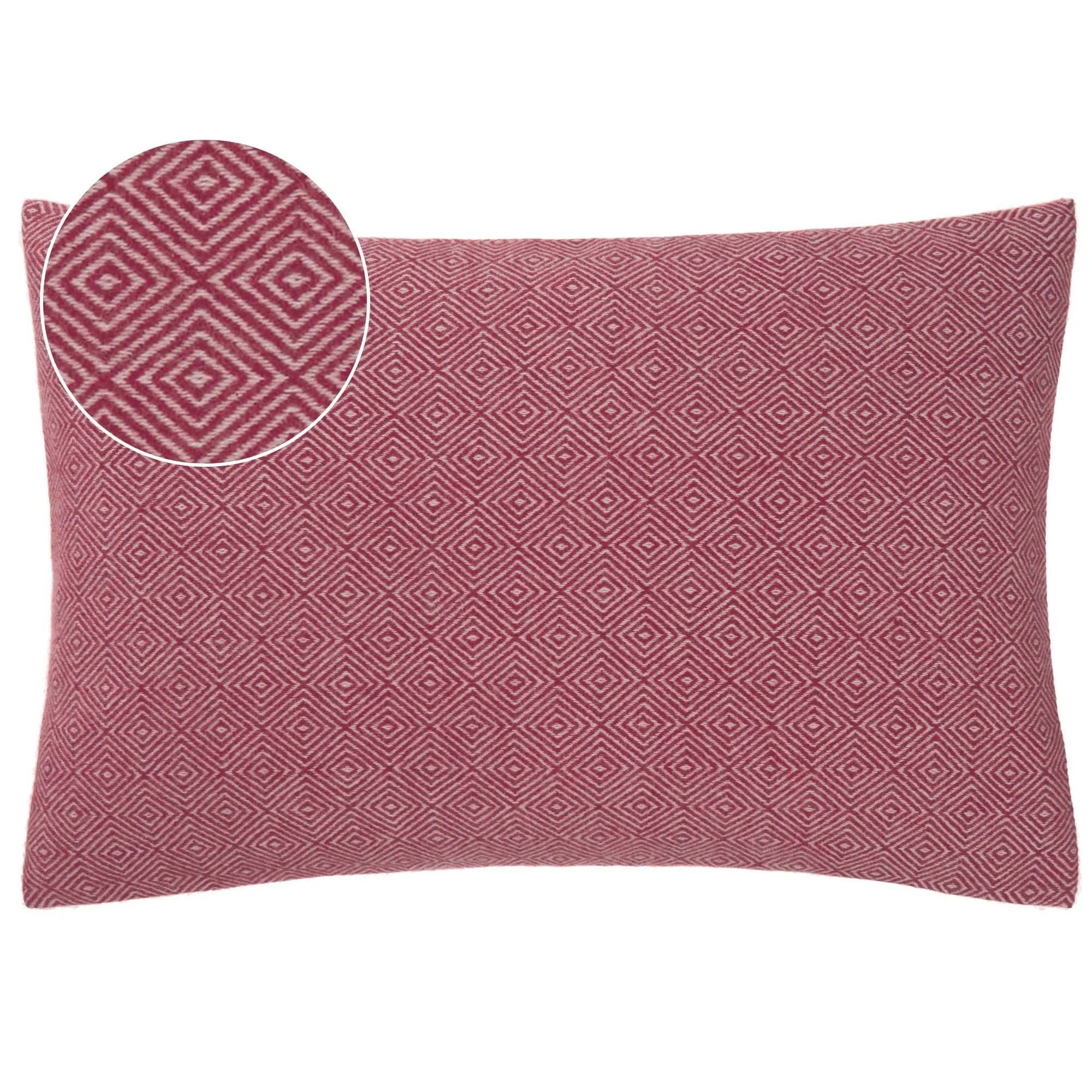 Uyuni Cashmere Blanket [Bordeaux red/Cream]