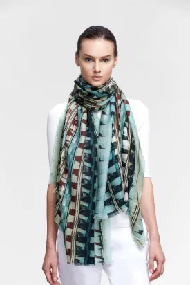 WINTERSCAPE PURE WOOL SCARF