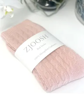 Zjoosh Cashmere Cable Knit Bed Socks Range